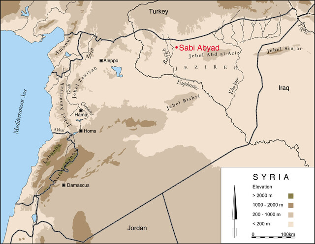 Kaart Tell Sabi Abyad