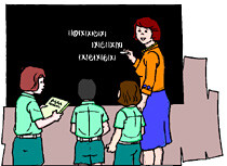 Override of the title juf voor het schoolbord