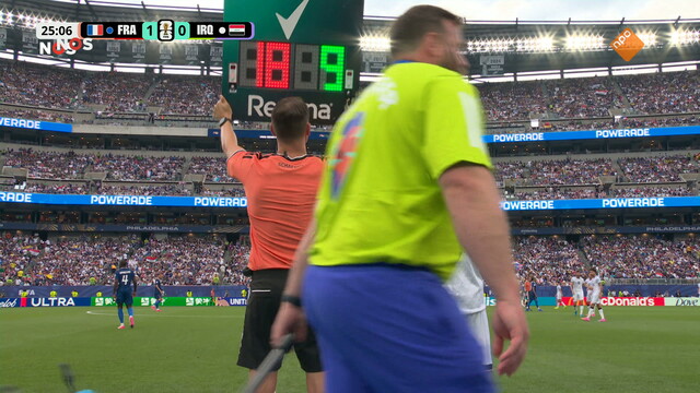 Override of the title NOS FIFA WK Voetbal 2026 Frankrijk - Irak 1e helft (2/2)