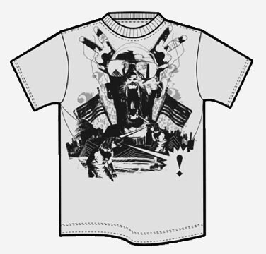 T shirt met vergorgen reclame